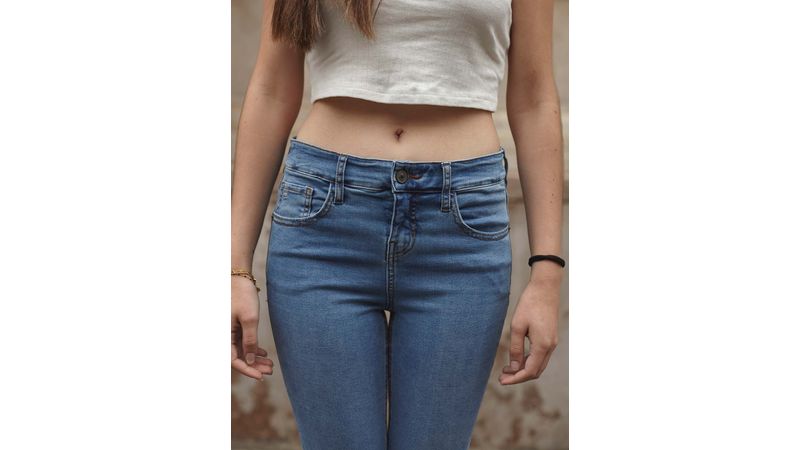 niñas Jeans sueltos de tiro bajo, niñas recién llegados